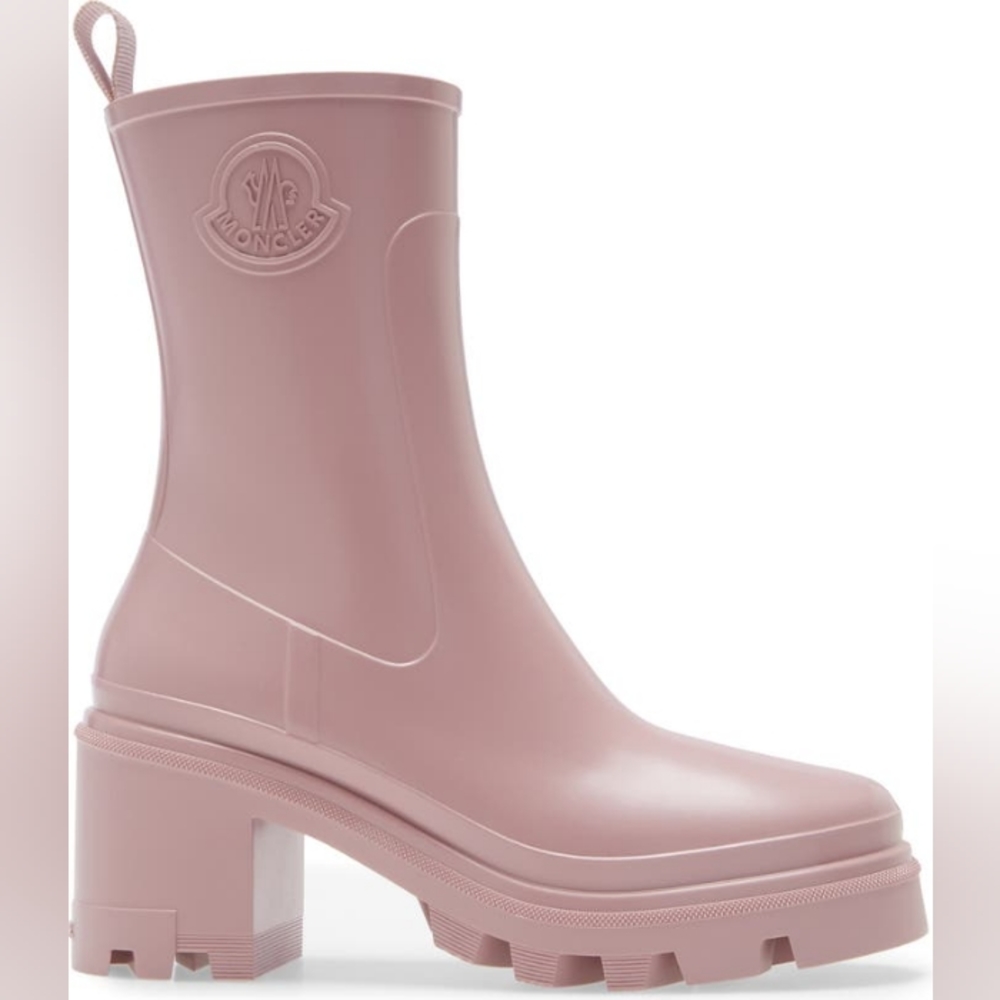 Moncler Women's LoftGrip Dark Pink Rain Boots | New! | Size 8.5 | NWT | - Picture 12 of 15